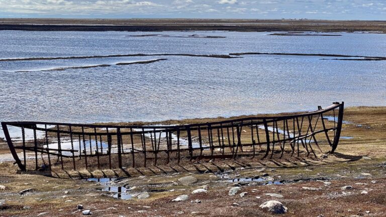 northern-boat-by-the-shore-tony-eetak-photography-nunavut