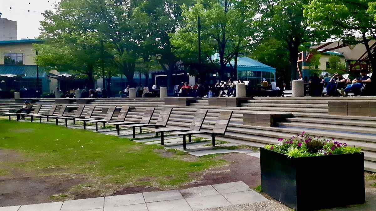 It's officially summer! And what better place to chill out and go through our project plans than with some time spent at The Forks!