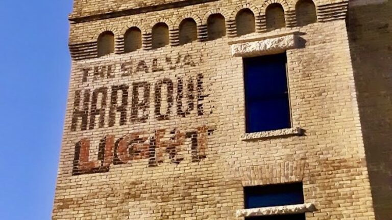 Faded brick lettering for the Salvation Army Harbour Light still graces Winnipeg’s historic Citadel No. 1.