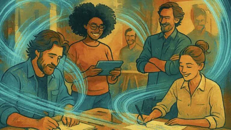 Arts collectives can escape chaos by replacing committee management with system flow and algorithmic stewardship.