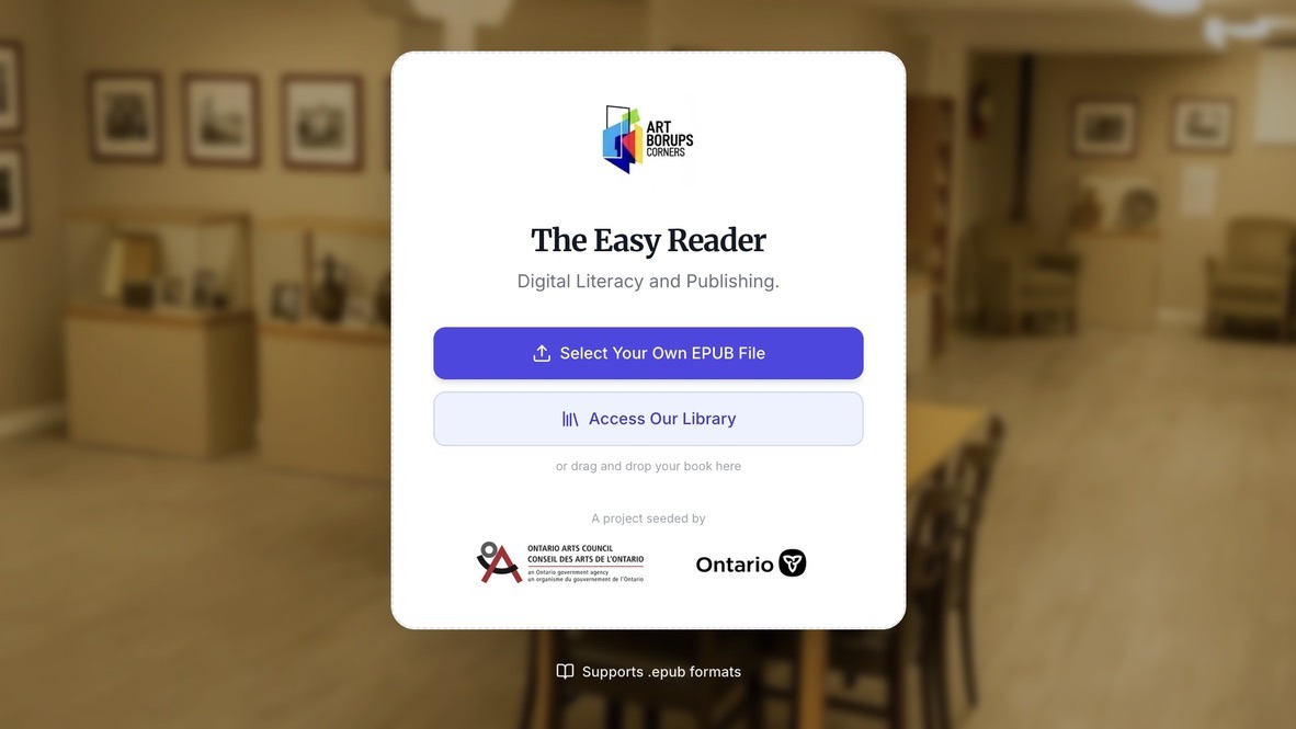 Many northern communities face barriers to basic digital literacy. Our community-built EPUB reader makes accessing digital books simple and accessible.