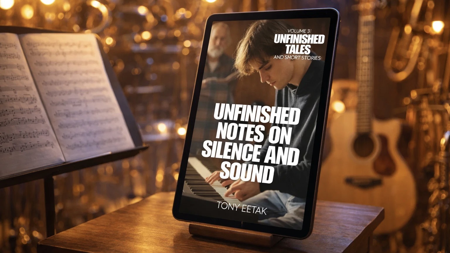 In Unfinished Notes on Silence and Sound, the third volume of the Unfinished Tales and Short Stories series, Tony Eetak from the Arts Incubator Winnipeg invites readers to inhabit the "gaps"—the quiet pauses, the shrugs, and the lingering moments between days that define the most real parts of our lives. This collection rejects the idea of a clean narrative exit, opting instead to capture the "fragmentary nature of memory" through stories that are purposefully messy. From the "erratic flicker" of city lights to the "ancientness" of a Winnipeg winter that never seems to thaw, Eetak explores the weight of things that remain in pieces.