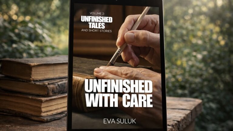 In this latest edition of Unfinished Tales and Short Stories, author Eva Suluk presents a collection that explores the profound weight of what remains unsaid. Eschewing the comfort of tidy resolutions, these narratives are deliberately unfinished, functioning as invitations for the reader to step into the gaps and become a vital collaborator in the storytelling process. Within these pages, the ephemeral becomes enduring through a shared exploration of memory, emotion, and connection.