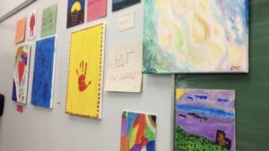 There's nothing more fun than planning a simple community art workshop and mini exhibition.