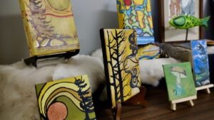 These beautiful paintings were created by Northwestern Ontario artist Leanne Nicholson.