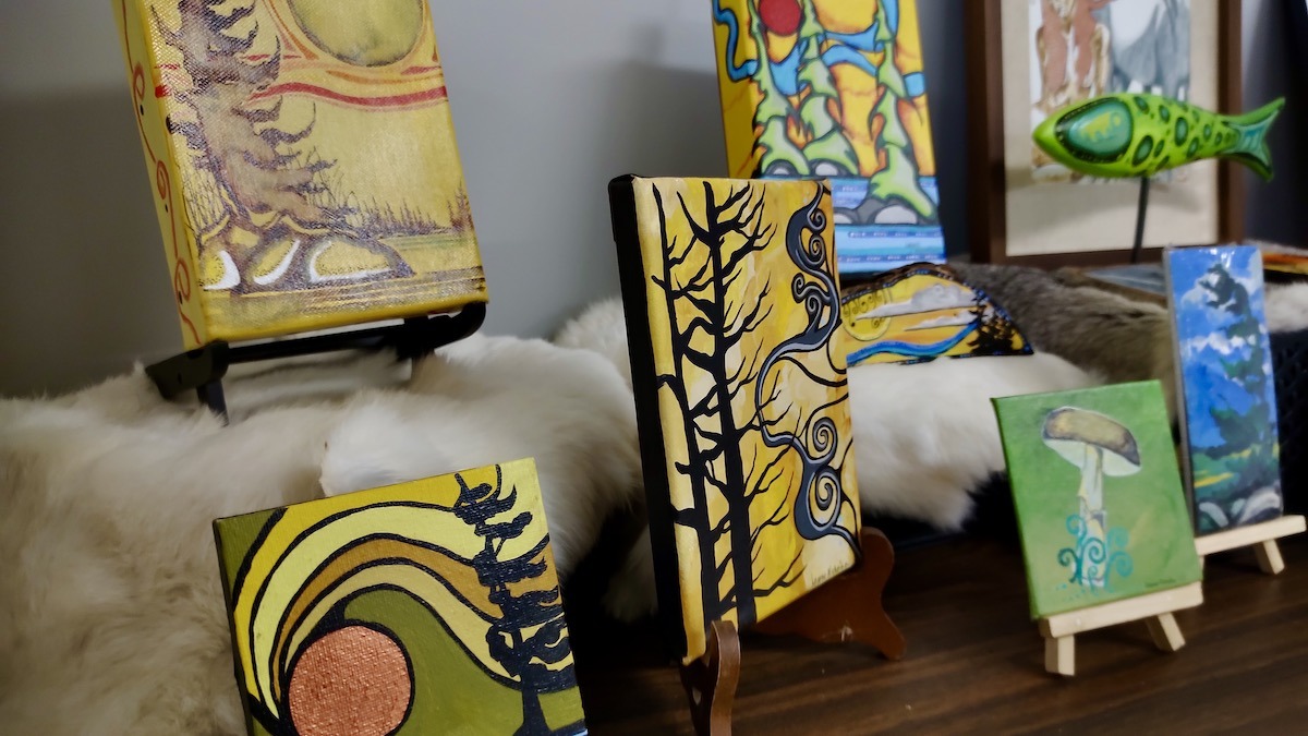 These beautiful paintings were created by Northwestern Ontario artist Leanne Nicholson.
