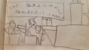 Long before smartphones, children at the Dyment schoolhouse used marginalia to stage hilarious silent protests against teachers.