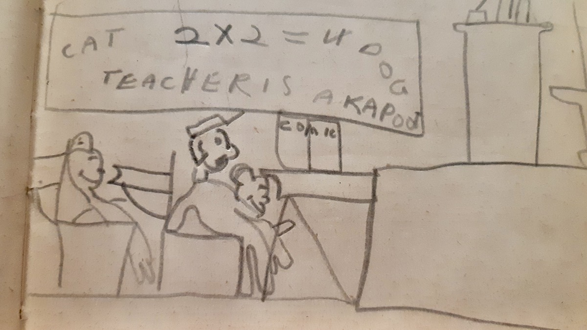 Long before smartphones, children at the Dyment schoolhouse used marginalia to stage hilarious silent protests against teachers.