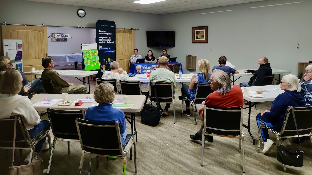 The Impact Assessment Agency of Canada (IAAC) and Canadian Nuclear Safety Commission (CNSC) held public consultations in Melgund Township on the proposed Deep Geological Repository (DGR) for Canada's Used Nuclear Fuel Project near Revell Lake in Northwestern Ontario as part of the federal impact assessment process.