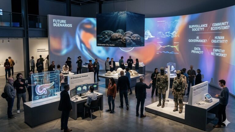 Speculative design mixes storytelling, art and critical thinking into experiences that feel playful, immersive and slightly unsettling sometimes.