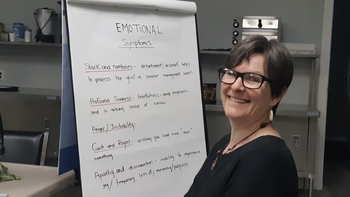 Community members gathered at the Dyment Recreation Hall in Melgund Township for a June Speaker Series session led by Borups Corners artist and social worker Leanne Nicholson. The discussion explored grief, mental health, and healing through art, focusing on how creative expression can support emotional processing, memory, and resilience.