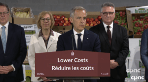 Prime Minister Mark Carney introduces a historic $3B food strategy to increase grocery competition, upgrade processing, and reduce foreign supply reliance.