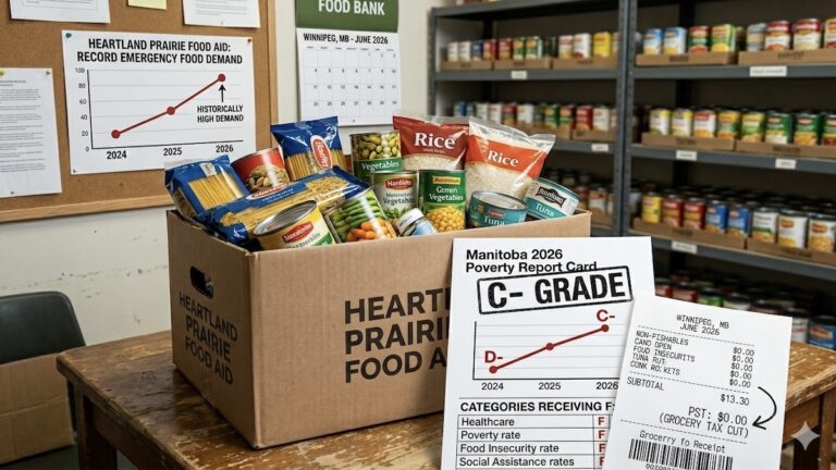 Modest legislative strides pulled Manitoba out of the D-range, but policy gaps in rental assistance and northern food security continue to trap households.