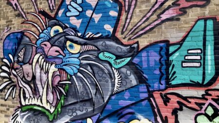 This beautiful and colourful mural catches our eye every time we're walking through the north end. Photo: Tony Eetak