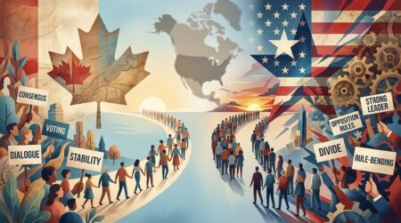 Canadians and Americans split on "rule-bending" leaders, but where do they stand on autocratic power? A new report breaks down the trends.
