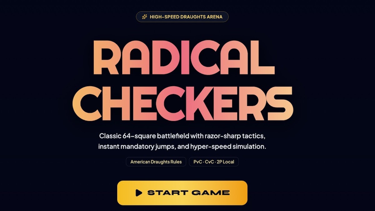 Watching two engines battle across sixty-four squares at top speed reveals just how sharp draughts really is. With no human hesitation and instant calculations, a tactical trap set on turn five resolves into checkmate ten moves later in the blink of an eye.