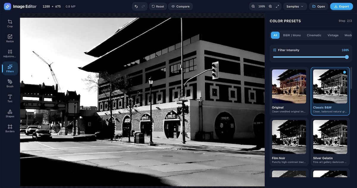 Sometimes you just need to crop a photo for class without dealing with a dozen popups. Our latest experimental tool is live on our site, featuring quick social presets, color sliders, and sample photos from Winnipeg and the Yukon. Click the image to try it out!
